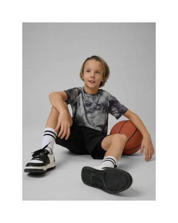Tricou sport baieti  gri, uscare rapida, croiala confortabila, material sintetic