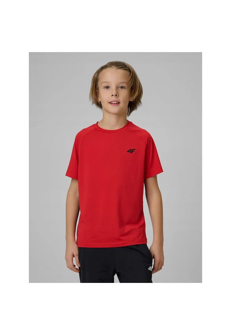 Tricou sport baieti,  portocaliu, tehnologie 4F Dry