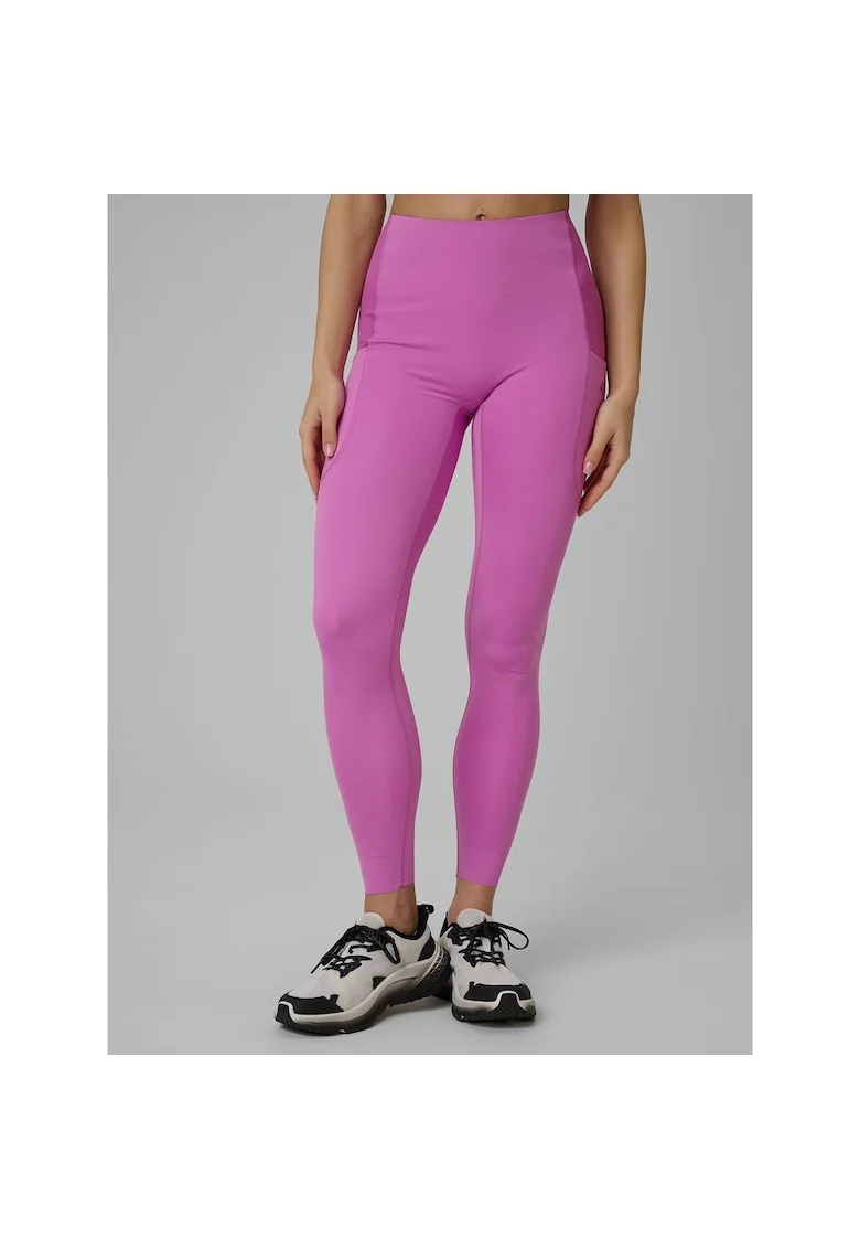 Pantaloni sport dama,  slim, uscare rapida, roz, 4F Dry