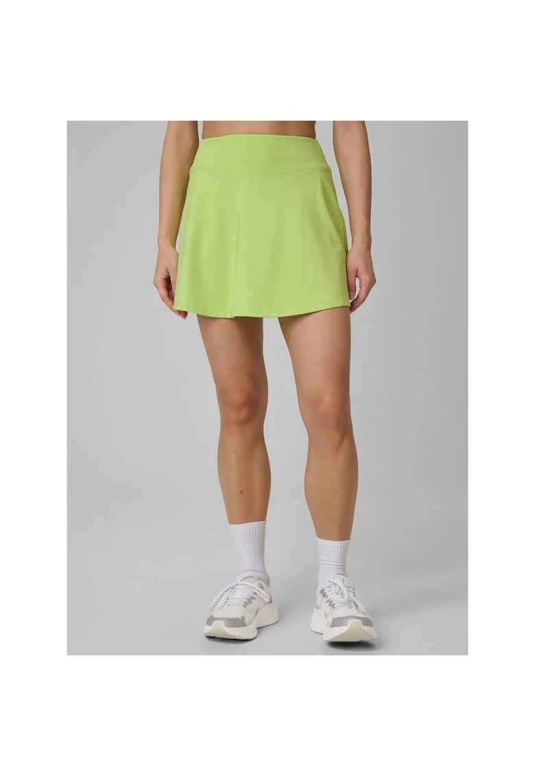 Fusta sport dama  verde, uscare rapida, talie inalta