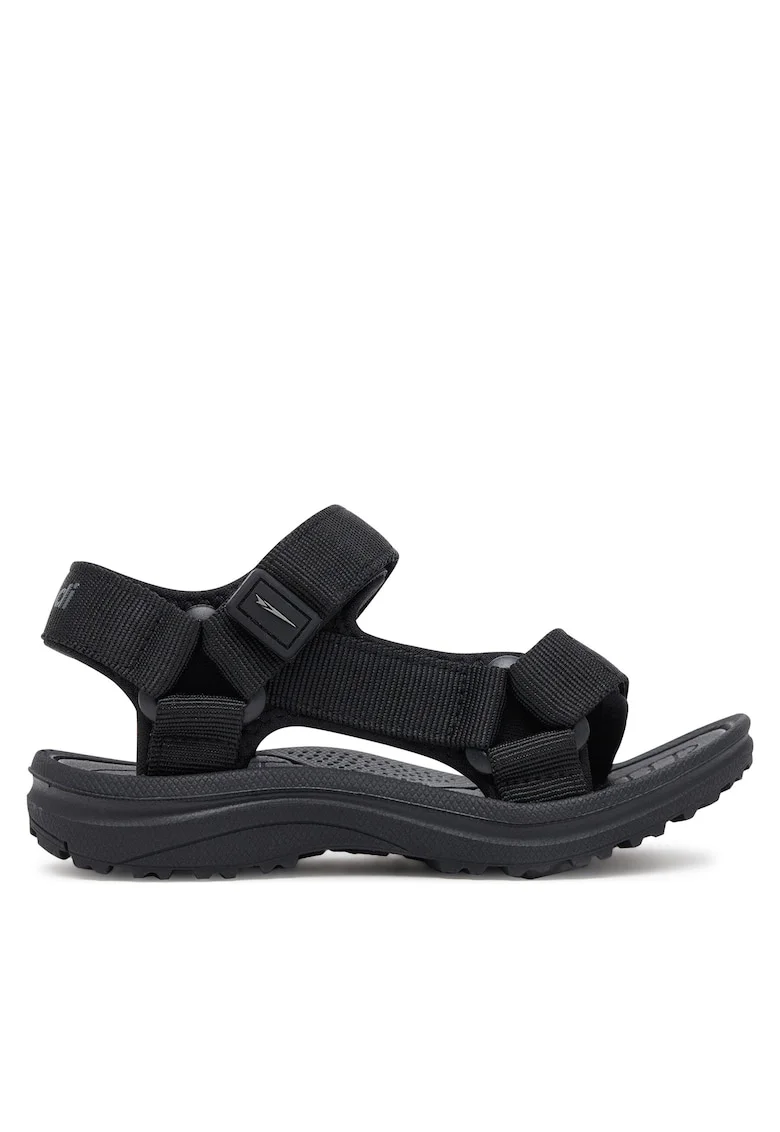 Sandale  negru, textil, Negru