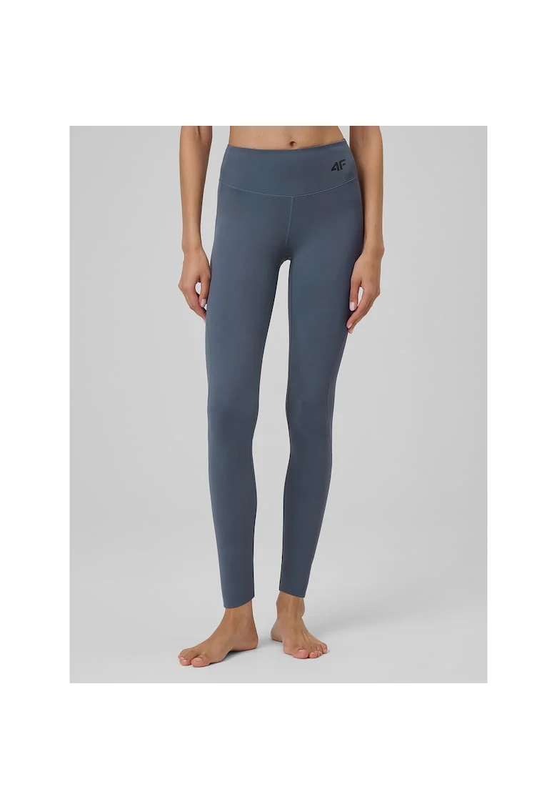 Pantaloni sport dama,  colanti violeti slim, uscare rapida, talie inalta