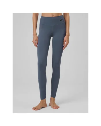 Pantaloni sport dama,  colanti violeti slim, uscare rapida, talie inalta