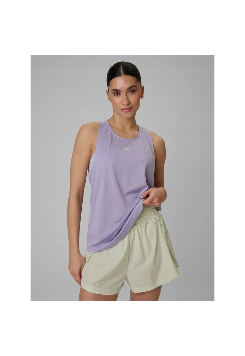 Maiou sport dama,  violet, uscare rapida, croiala lejera, tehnologie 4F Dry