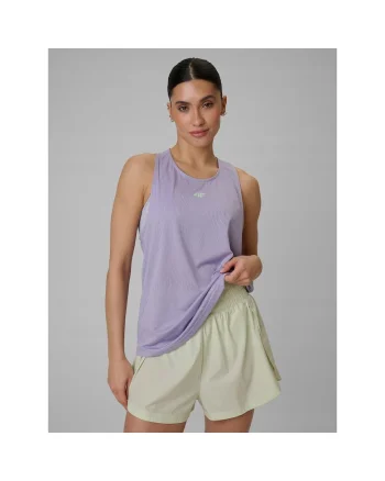 Maiou sport dama,  violet, uscare rapida, croiala lejera, tehnologie 4F Dry