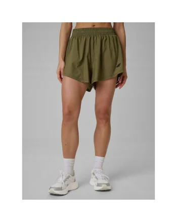 Pantaloni sport dama  regular, uscare rapida, masliniu, pentru antrenament