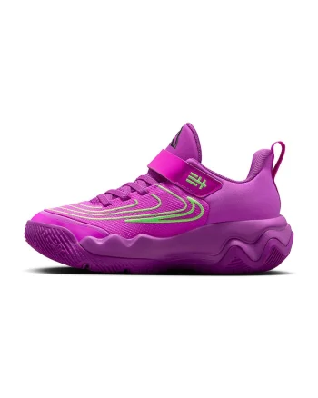 Pantofi sport Giannis Immortality 4 pentru baschet, Albastru lavanda/Verde lime