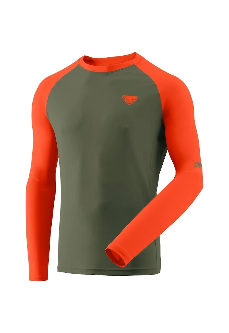 Bluza alergare barbati  Alpine Pro, Portocaliu/Kaki