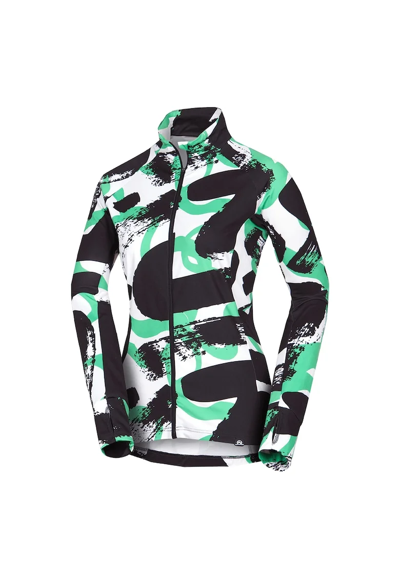 Women's ski technical sweater with all-over print JAMIYA
