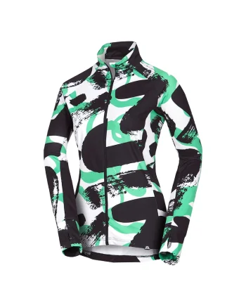 Women's ski technical sweater with all-over print JAMIYA