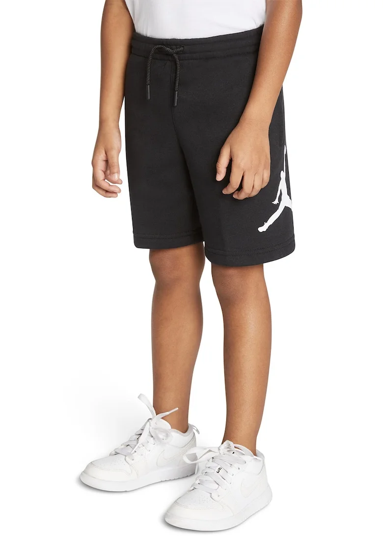 Pantaloni scurti cu logo, pentru baschet, Negru