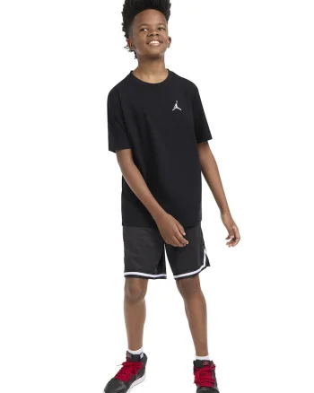 Tricou din amestec de bumbac, pentru baschet Jordan, Negru