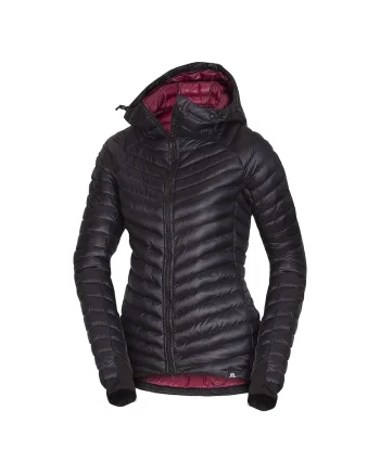 Jacheta dama trekking cu izolatie Primaloft® InsulationDown Blend Beskydy, Negru