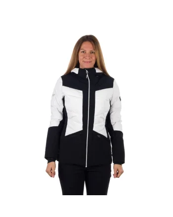 Geaca dama de schi alpin cu izolatie 10K/10K Joselyn, Alb/Negru