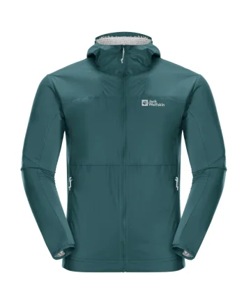 Jacheta trekking barbati  Prelight Alpha, Verde inchis