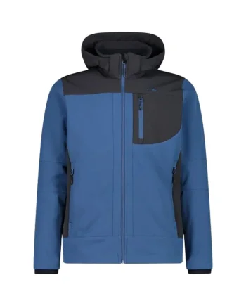 Jacheta softshell barbati  3A01787N, albastru/negru
