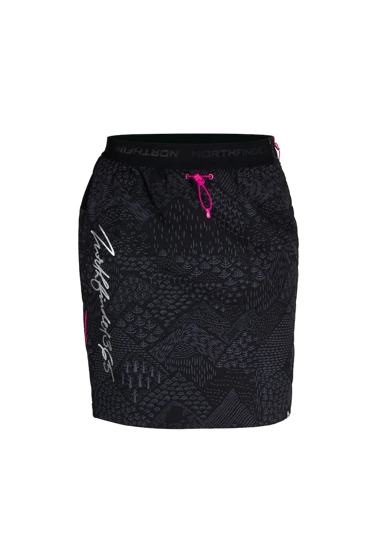 Fusta ski de tura Polartec® Alpha® Jaraba 3, Negru imprimeu