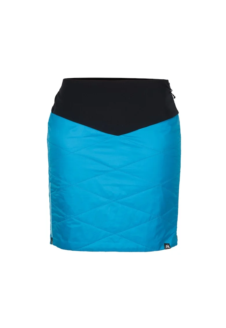 Fusta sport cu fermoar complet femei Belinda, Negru/Albastru deschis