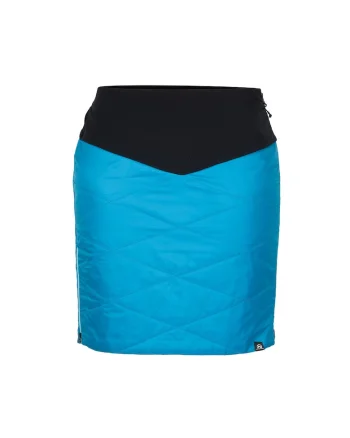 Fusta sport cu fermoar complet femei Belinda, Negru/Albastru deschis