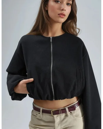 Jacheta scurta dama, Negru