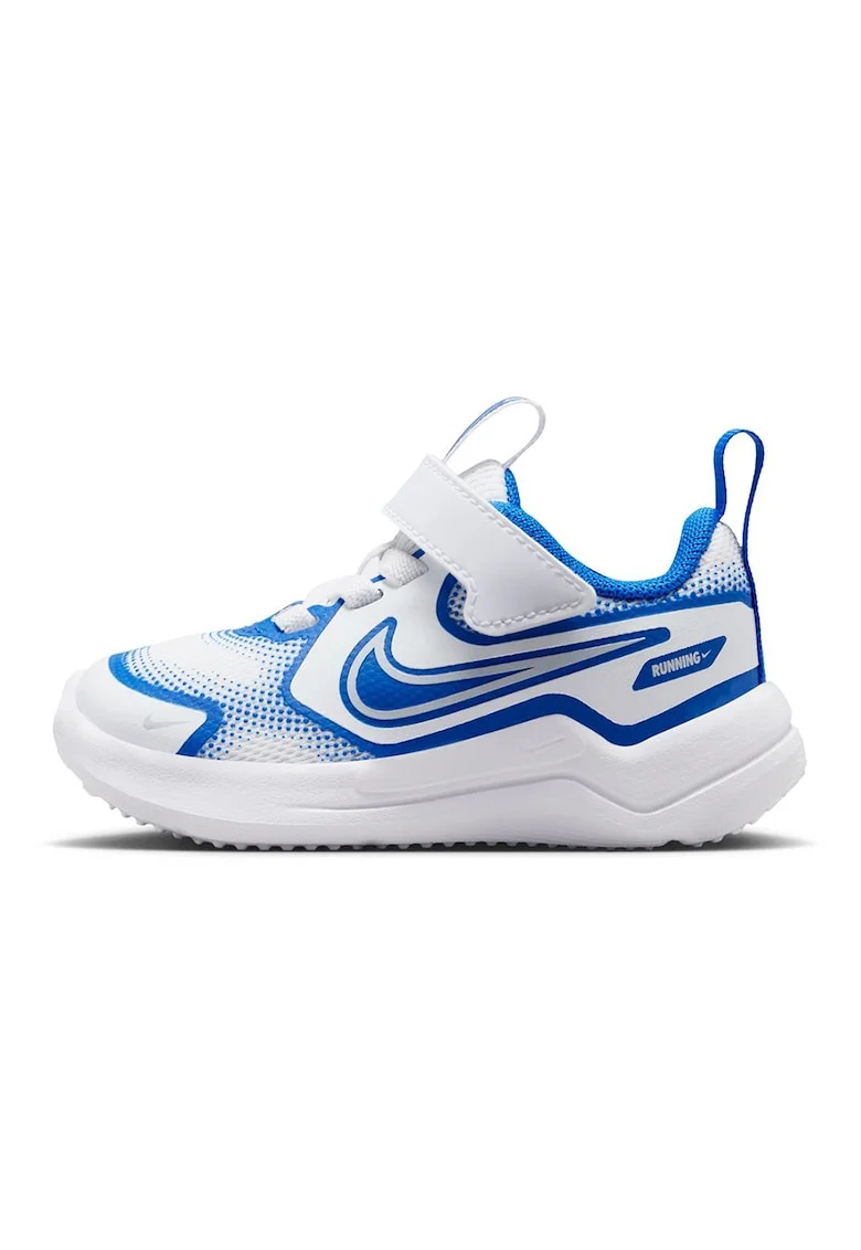 Pantofi Cosmic cu inchidere velcro pentru alergare, Alb/Albastru