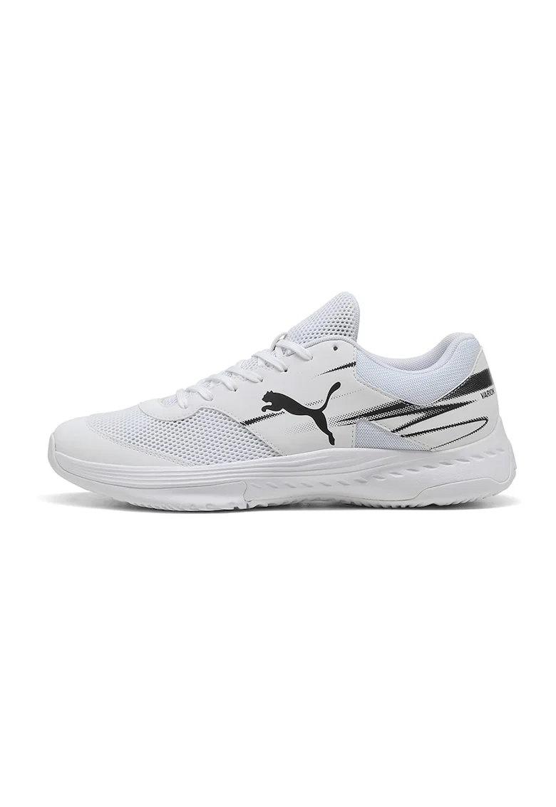 Pantofi pentru handbal Varion II, Negru/Alb optic