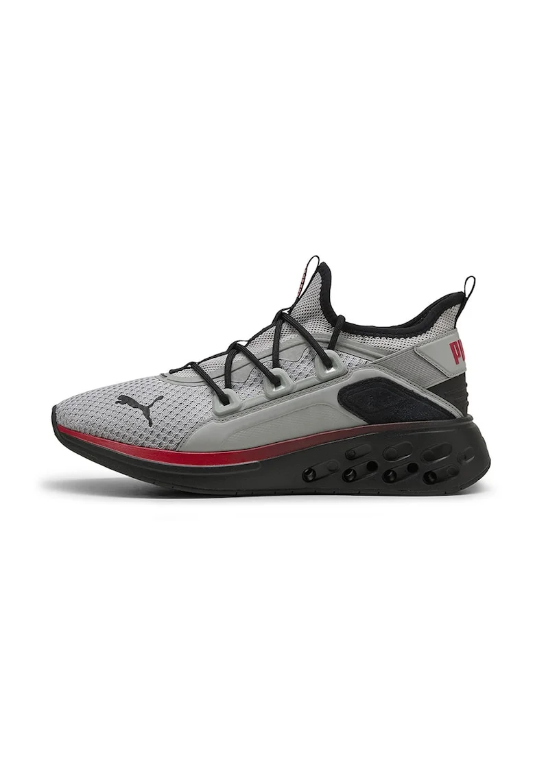 Pantofi Softride cu model soseta pentru alergare, Rosu/Negru/Gri deschis