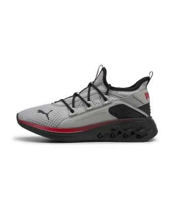Pantofi Softride cu model soseta pentru alergare, Rosu/Negru/Gri deschis