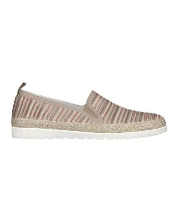 Espadrile cu dungi Flexpadrille 3.0, Maro taupe