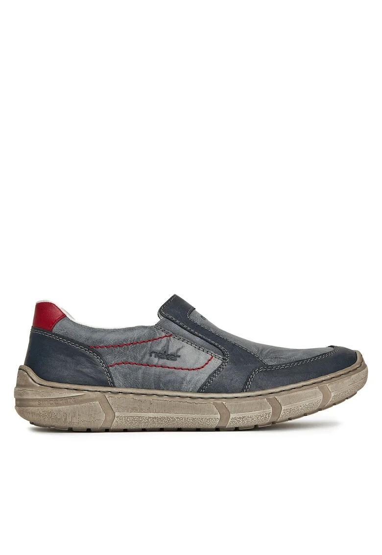 Pantofi barbati,  gri, piele naturala