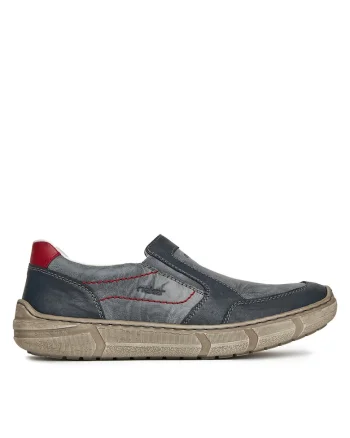 Pantofi barbati,  gri, piele naturala