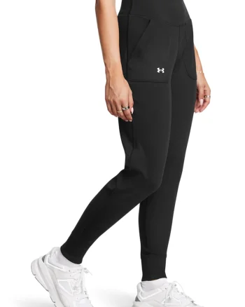 Pantaloni cu buzunare pentru fitness Motion, Negru stins