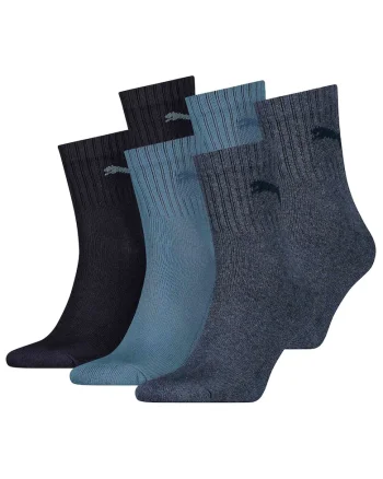 Set de sosete scurte unisex pentru tenis - 6 perechi, Negru/Gri/Albastru prafuit
