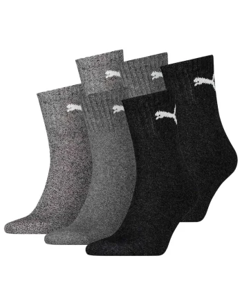 Set de sosete scurte unisex pentru tenis - 6 perechi, Alb/Gri inchis