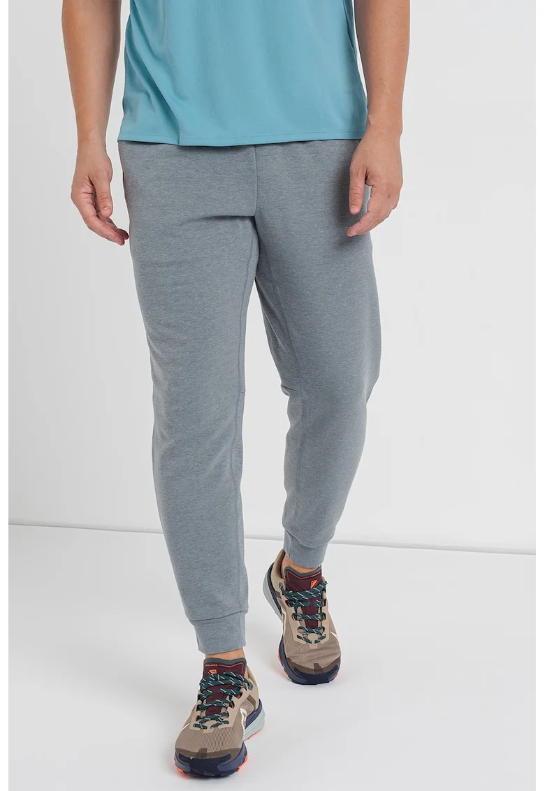 Pantaloni din amestec de bumbac, pentru antrenament, Gri cenusiu