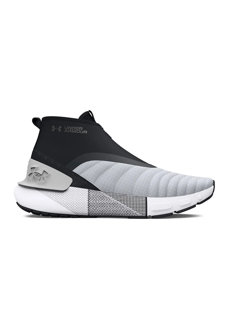 Pantofi mid-cut cu fermoar pentru alergare HOVR™ Phantom 3, Negru/Alb optic