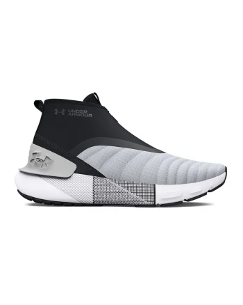 Pantofi mid-cut cu fermoar pentru alergare HOVR™ Phantom 3, Negru/Alb optic
