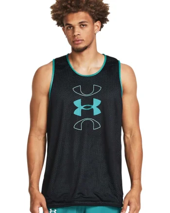 Top reversibil pentru baschet Baseline, Albastru aquamarin