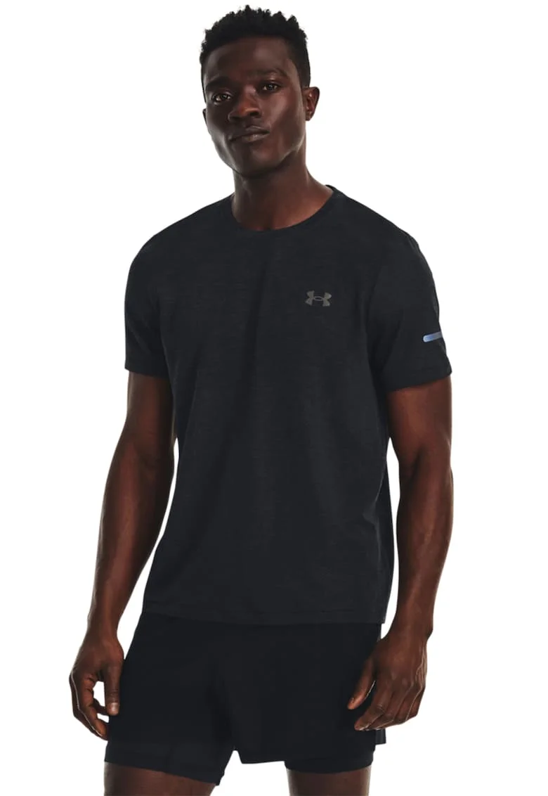 Tricou elastic pentru alergare, Gri inchis