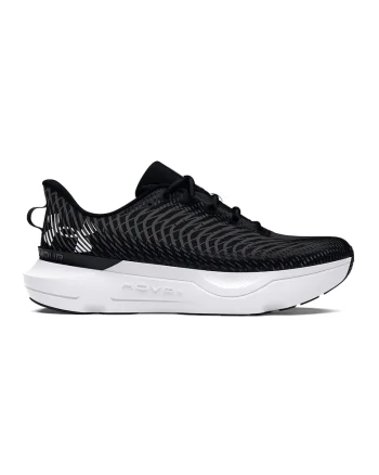 Pantofi low-cut din material textil pentru alergare, Negru/Alb optic