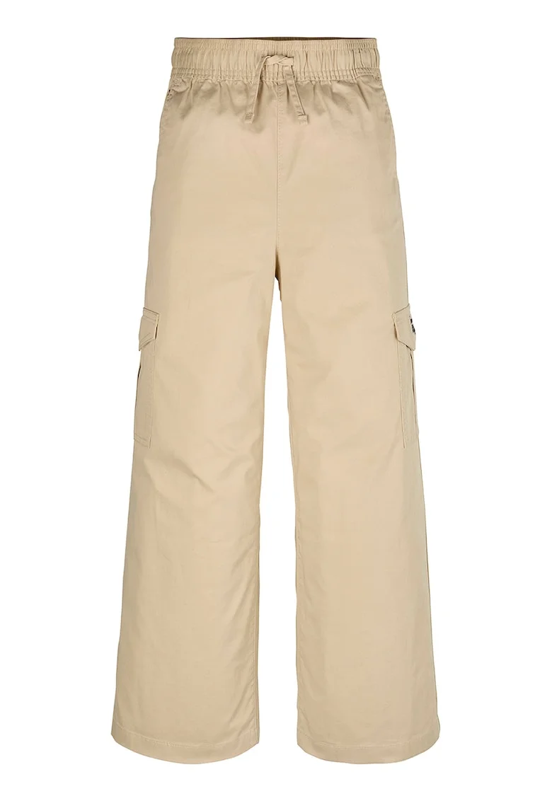 Pantaloni cargo cu croiala ampla, Maro nisip
