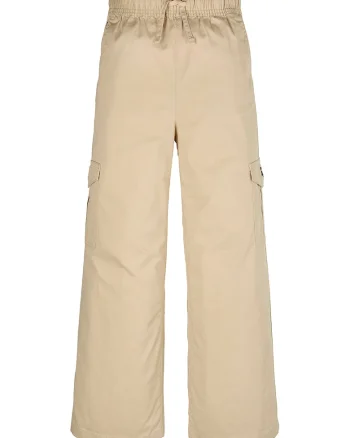 Pantaloni cargo cu croiala ampla, Maro nisip