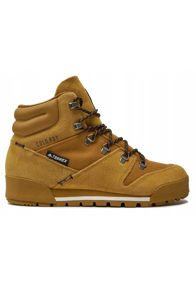 Ghete pentru drumetie cu insertii din piele intoarsa Terrex Snowpitch FV7960,