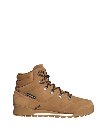 Ghete Terrex Snowpitch cu insertii din piele intoarsa pentru drumetii, Maro camel