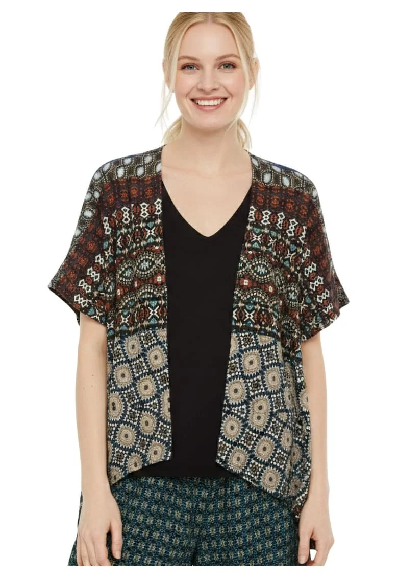 Bluza cu decolteu in V stil kimono,