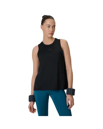 Maiou sport dama,  negru, uscare rapida, sintetic