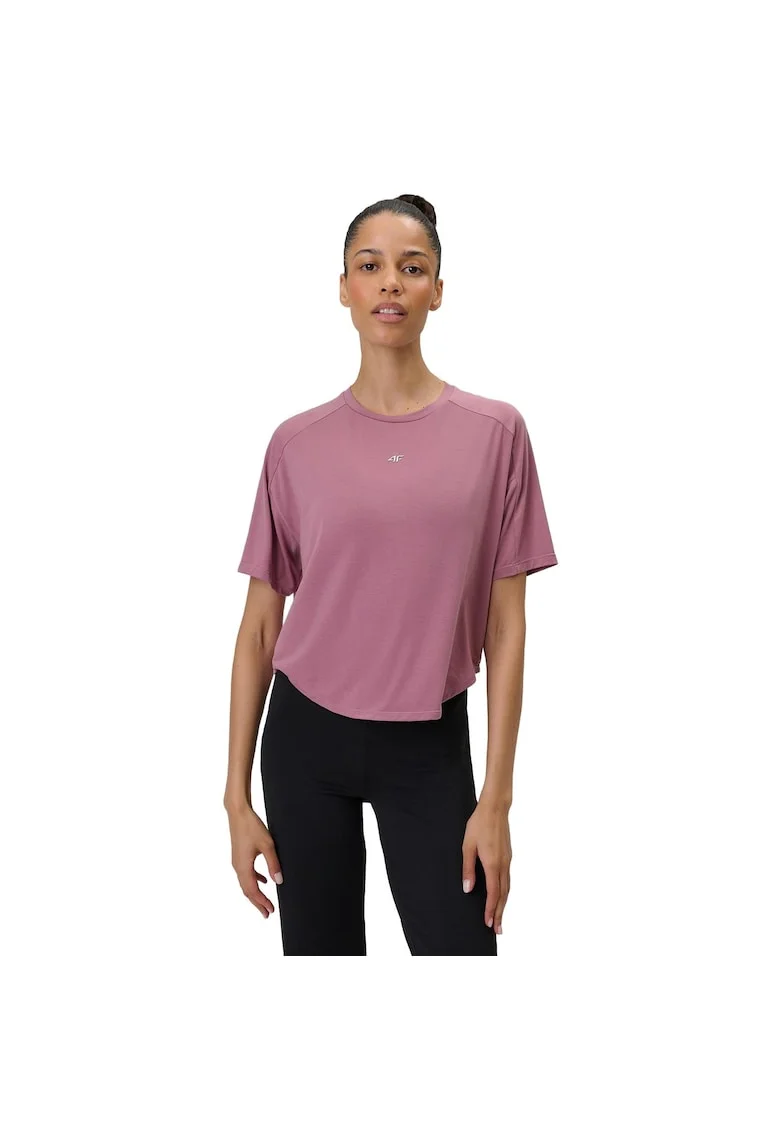 Tricou yoga dama.  lyocell, roz, uscare rapida