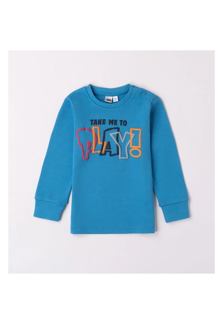 Bluza cu imprimeu pentru baieti,  4.7423, Albastru, Albastru