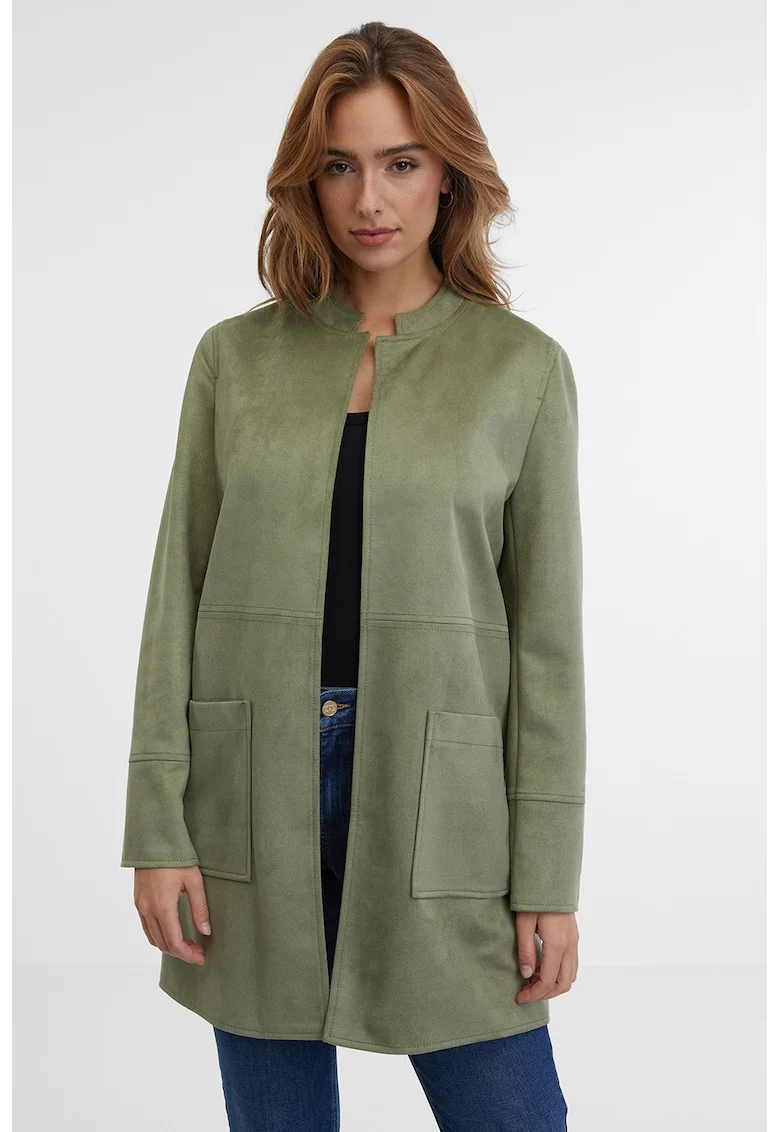 Jacheta uni cu buzunare laterale, Verde