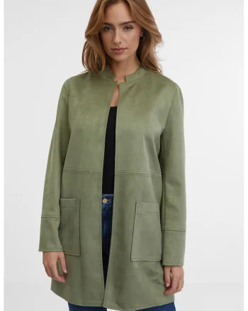 Jacheta uni cu buzunare laterale, Verde